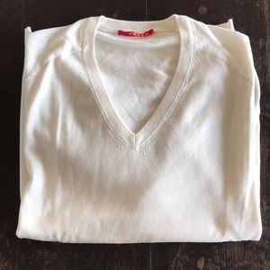 Prada men’s white/cream v-neck sweater never worn